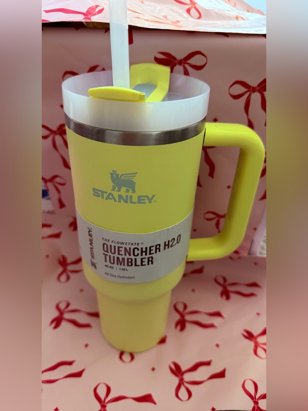 Imperfect 40oz Stanley Quencher H2.0 Tumbler - Yellow